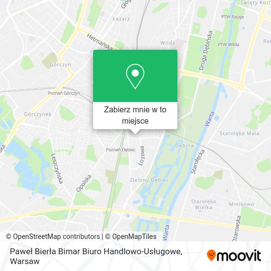 Mapa Paweł Bierła Bimar Biuro Handlowo-Usługowe