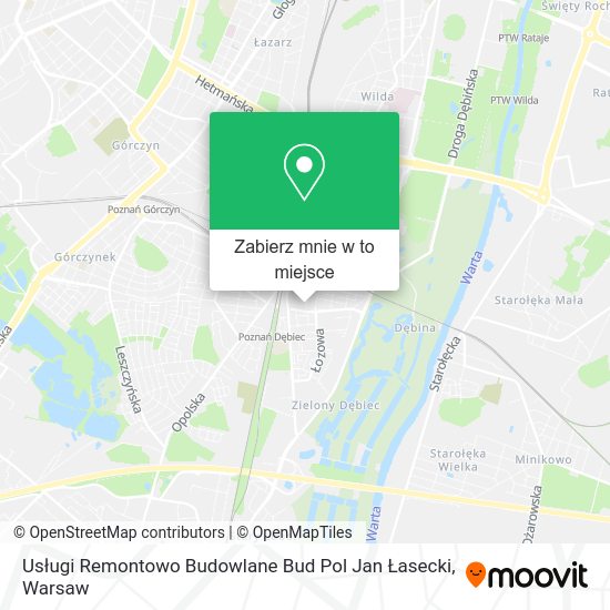 Mapa Usługi Remontowo Budowlane Bud Pol Jan Łasecki