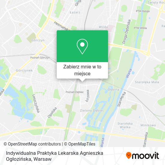 Mapa Indywidualna Praktyka Lekarska Agnieszka Ogłozińska