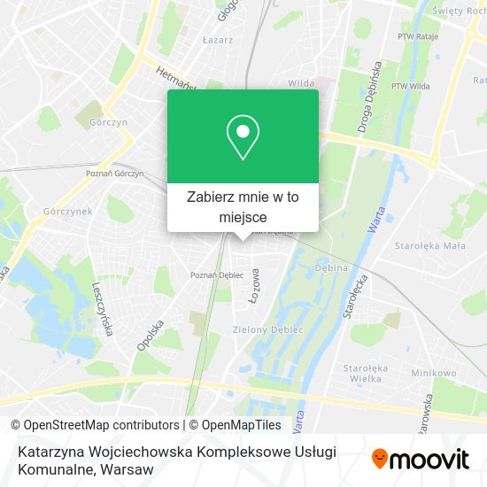 Mapa Katarzyna Wojciechowska Kompleksowe Usługi Komunalne