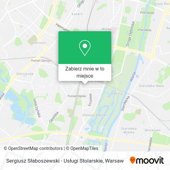 Mapa Sergiusz Słaboszewski - Usługi Stolarskie