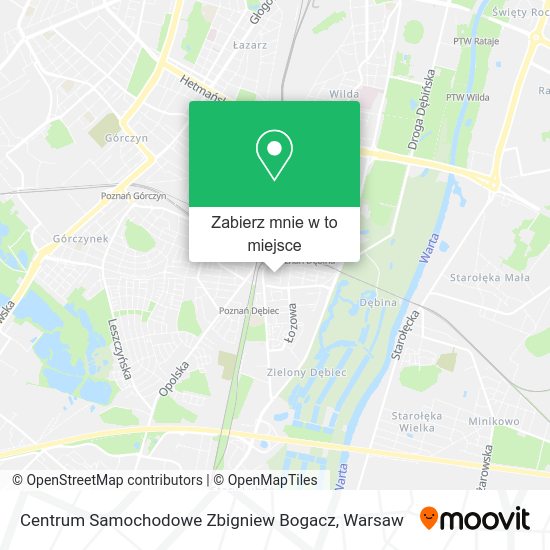 Mapa Centrum Samochodowe Zbigniew Bogacz