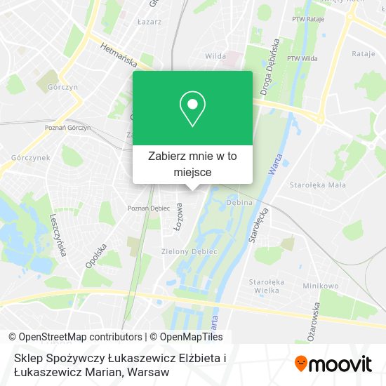 Mapa Sklep Spożywczy Łukaszewicz Elżbieta i Łukaszewicz Marian