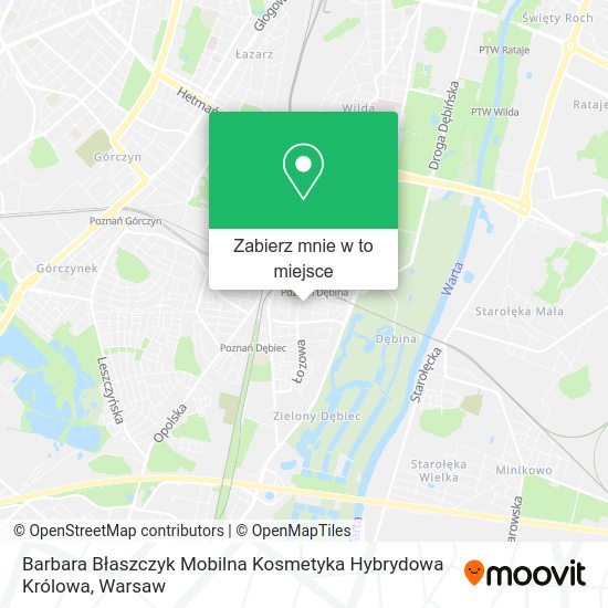 Mapa Barbara Błaszczyk Mobilna Kosmetyka Hybrydowa Królowa