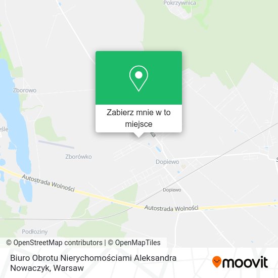 Mapa Biuro Obrotu Nierychomościami Aleksandra Nowaczyk