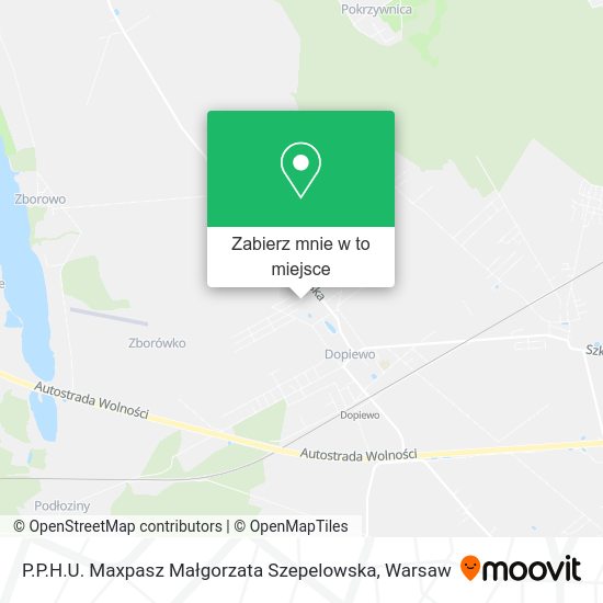 Mapa P.P.H.U. Maxpasz Małgorzata Szepelowska