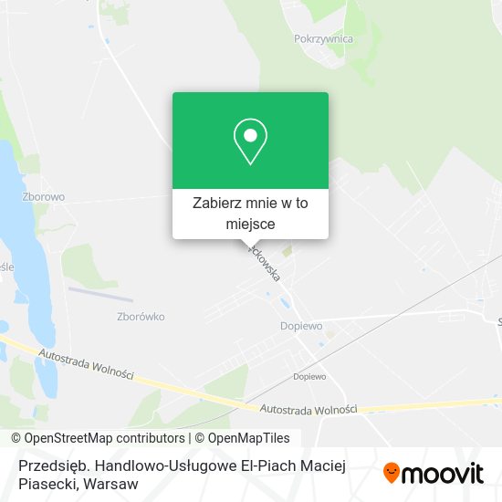 Mapa Przedsięb. Handlowo-Usługowe El-Piach Maciej Piasecki