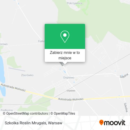 Mapa Szkolka Roslin Mrugals