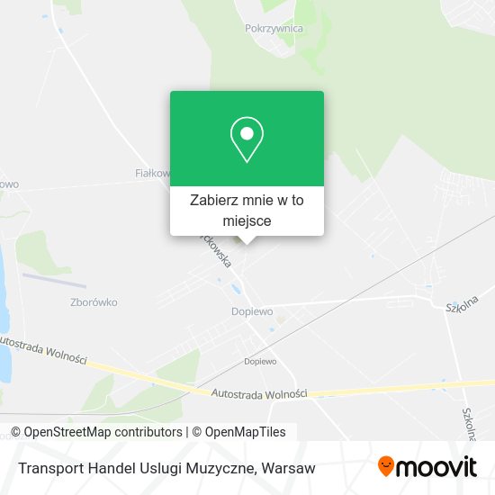 Mapa Transport Handel Uslugi Muzyczne