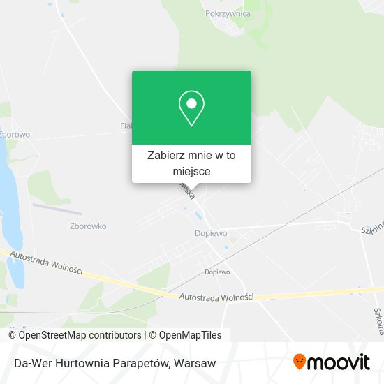 Mapa Da-Wer Hurtownia Parapetów