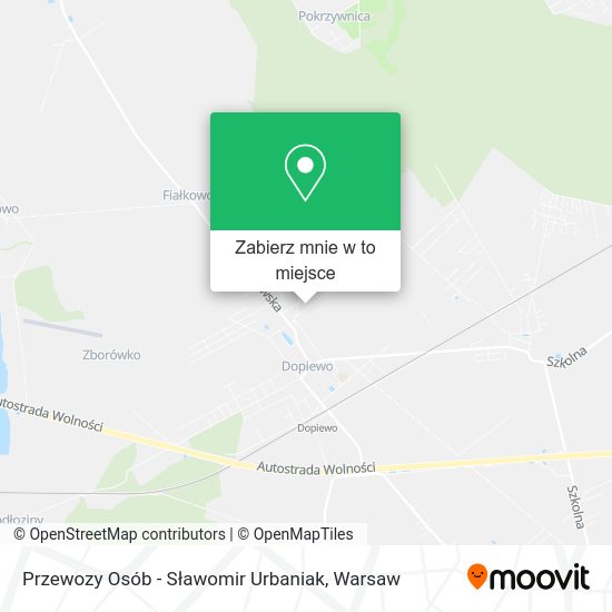 Mapa Przewozy Osób - Sławomir Urbaniak