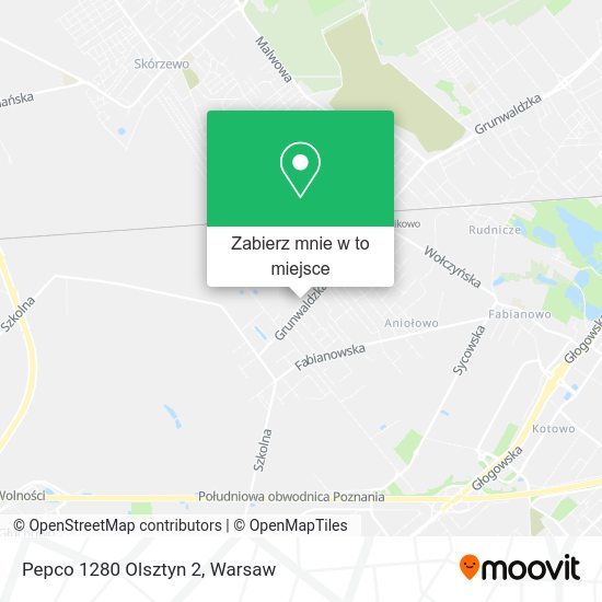 Mapa Pepco 1280 Olsztyn 2