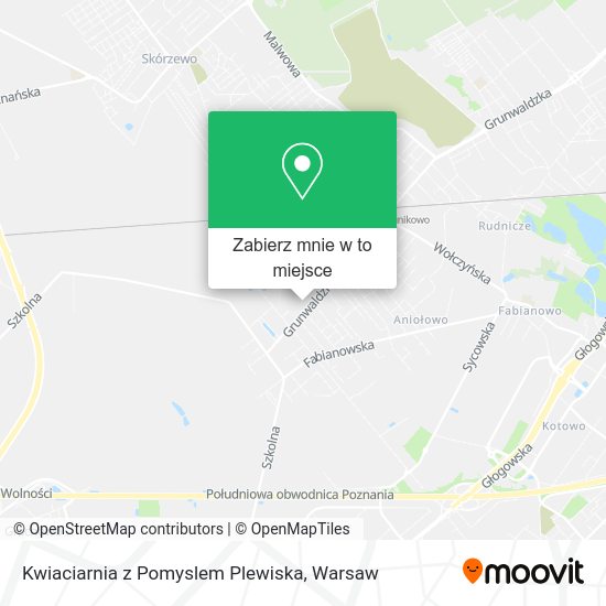 Mapa Kwiaciarnia z Pomyslem Plewiska