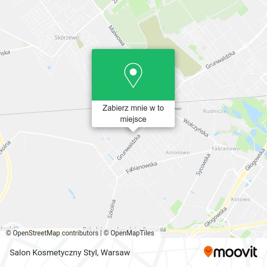 Mapa Salon Kosmetyczny Styl