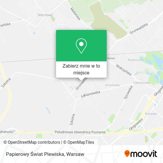 Mapa Papierowy Świat Plewiska