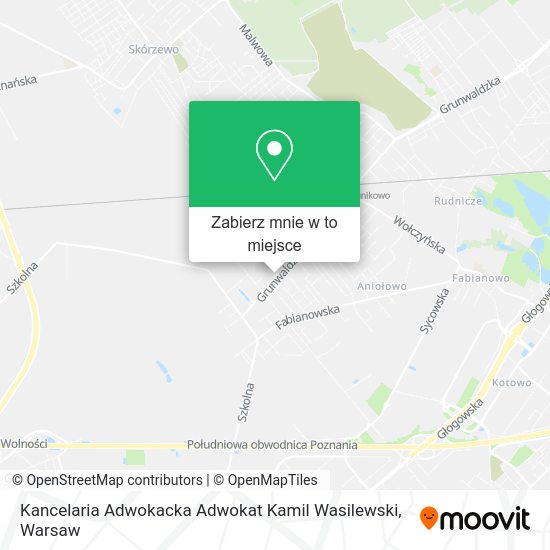 Mapa Kancelaria Adwokacka Adwokat Kamil Wasilewski