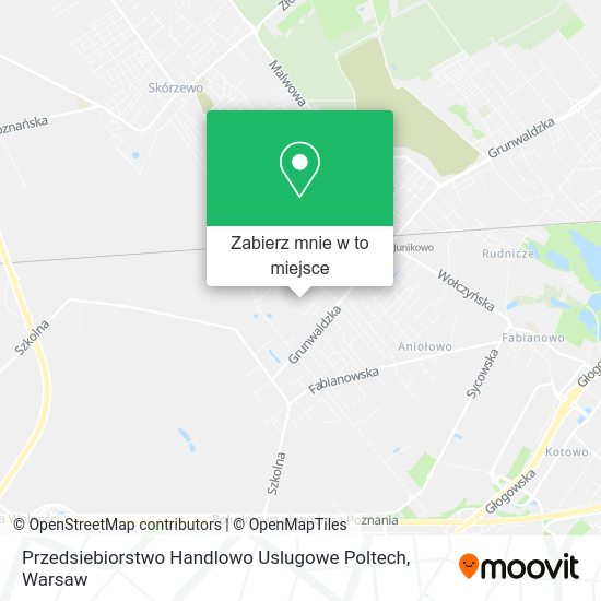 Mapa Przedsiebiorstwo Handlowo Uslugowe Poltech