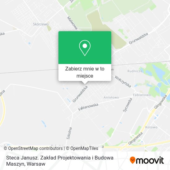 Mapa Steca Janusz. Zakład Projektowania i Budowa Maszyn