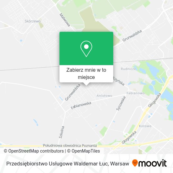 Mapa Przedsiębiorstwo Usługowe Waldemar Łuc