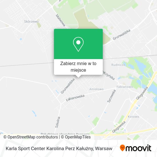 Mapa Karla Sport Center Karolina Perz Kałużny