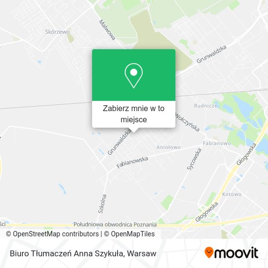 Mapa Biuro Tłumaczeń Anna Szykuła