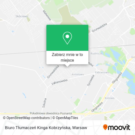 Mapa Biuro Tłumaczeń Kinga Kobrzyńska