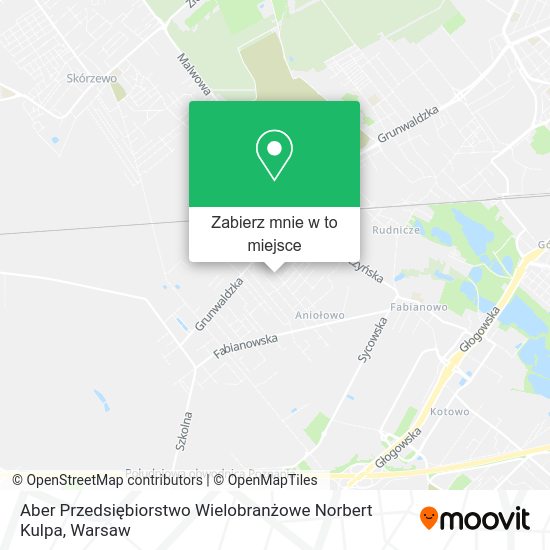 Mapa Aber Przedsiębiorstwo Wielobranżowe Norbert Kulpa