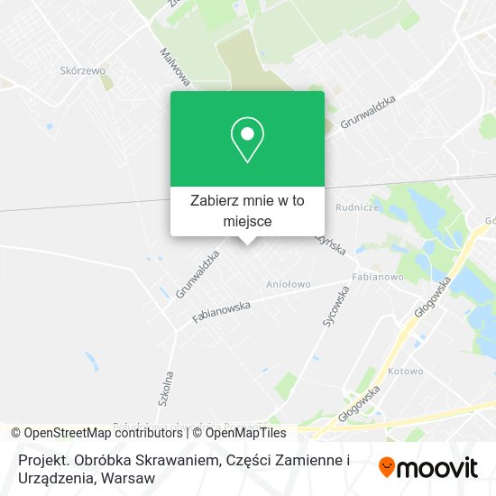 Mapa Projekt. Obróbka Skrawaniem, Części Zamienne i Urządzenia