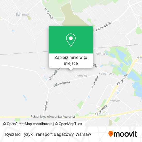 Mapa Ryszard Tyżyk Transport Bagażowy