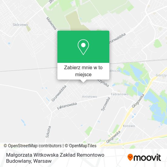 Mapa Małgorzata Witkowska Zakład Remontowo Budowlany