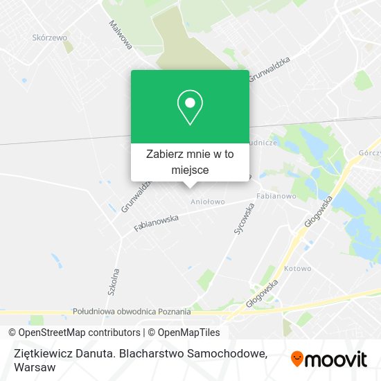 Mapa Ziętkiewicz Danuta. Blacharstwo Samochodowe