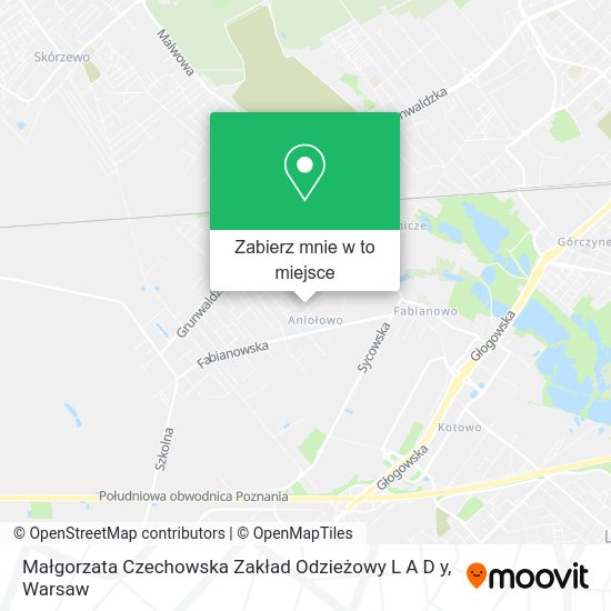 Mapa Małgorzata Czechowska Zakład Odzieżowy L A D y