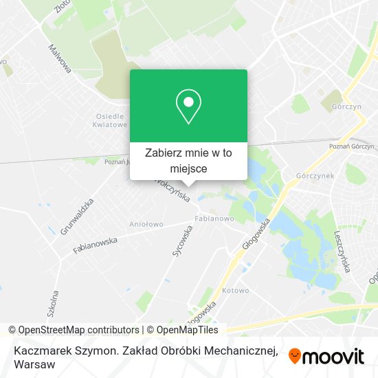 Mapa Kaczmarek Szymon. Zakład Obróbki Mechanicznej