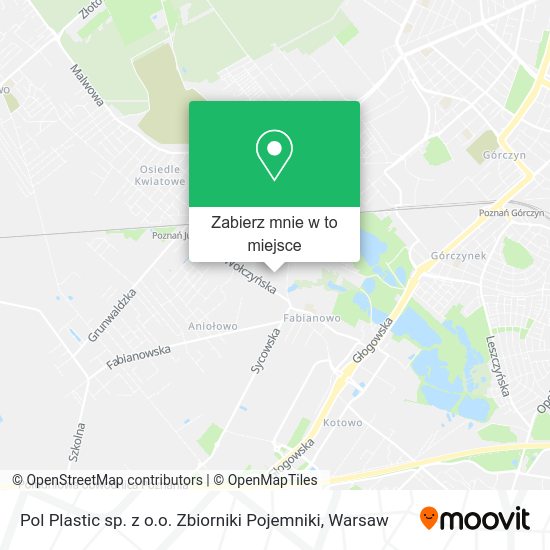 Mapa Pol Plastic sp. z o.o. Zbiorniki Pojemniki