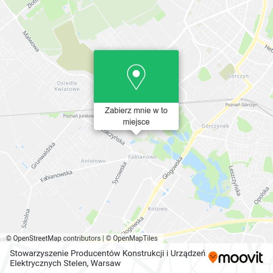 Mapa Stowarzyszenie Producentów Konstrukcji i Urządzeń Elektrycznych Stelen