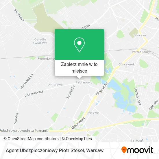 Mapa Agent Ubezpieczeniowy Piotr Stesel