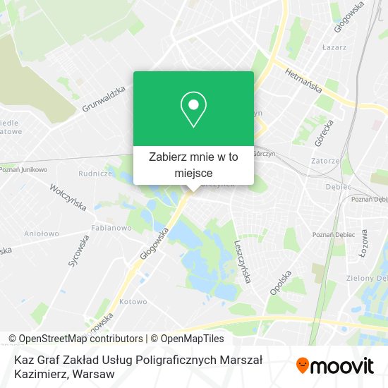 Mapa Kaz Graf Zakład Usług Poligraficznych Marszał Kazimierz