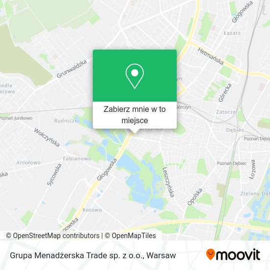 Mapa Grupa Menadżerska Trade sp. z o.o.