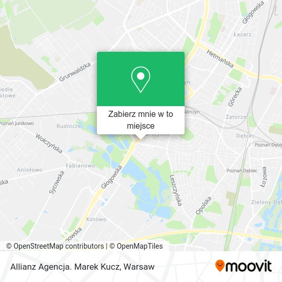 Mapa Allianz Agencja. Marek Kucz