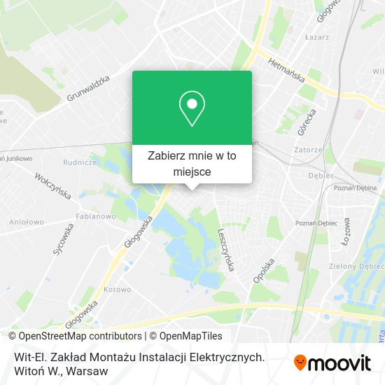 Mapa Wit-El. Zakład Montażu Instalacji Elektrycznych. Witoń W.