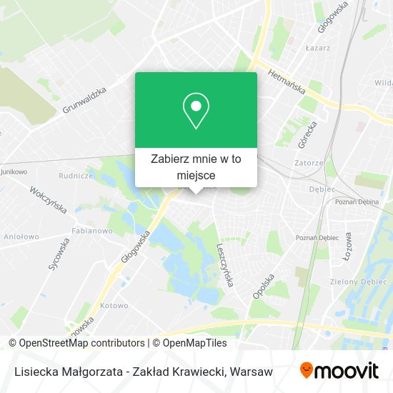 Mapa Lisiecka Małgorzata - Zakład Krawiecki