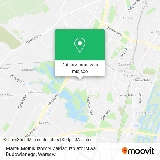 Mapa Marek Melnik Izomel Zakład Izolatorstwa Budowlanego