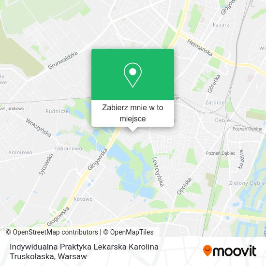 Mapa Indywidualna Praktyka Lekarska Karolina Truskolaska