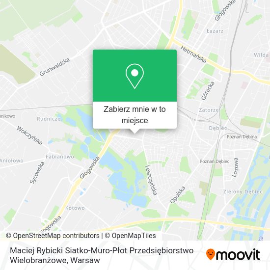 Mapa Maciej Rybicki Siatko-Muro-Płot Przedsiębiorstwo Wielobranżowe