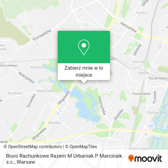 Mapa Biuro Rachunkowe Razem M Urbaniak P Marcinaik s.c.