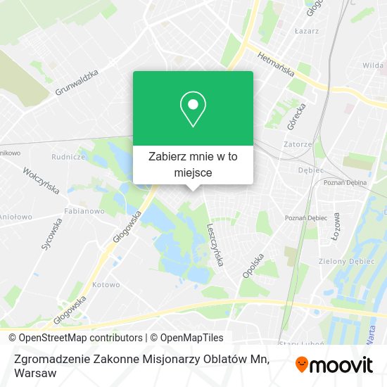 Mapa Zgromadzenie Zakonne Misjonarzy Oblatów Mn