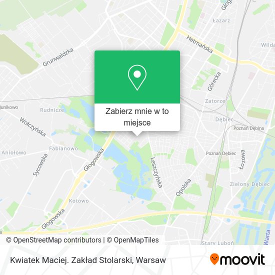 Mapa Kwiatek Maciej. Zakład Stolarski