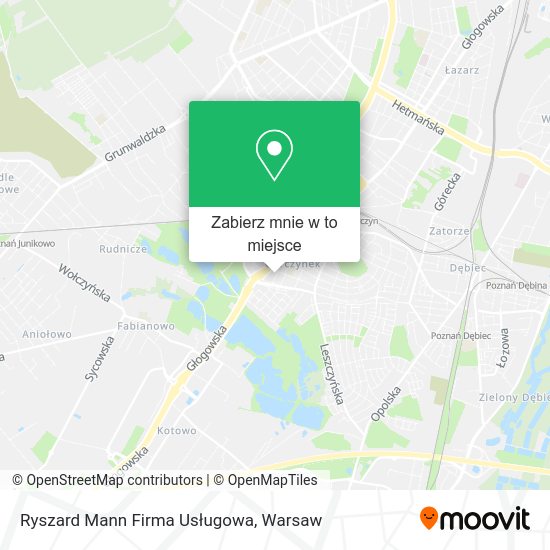 Mapa Ryszard Mann Firma Usługowa