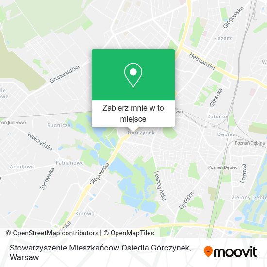 Mapa Stowarzyszenie Mieszkańców Osiedla Górczynek