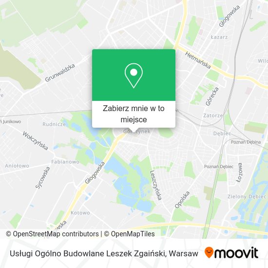 Mapa Usługi Ogólno Budowlane Leszek Zgaiński